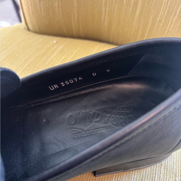 Salvatore Ferragamo Black Leather Slip-On Loafers, mint condition main image 9